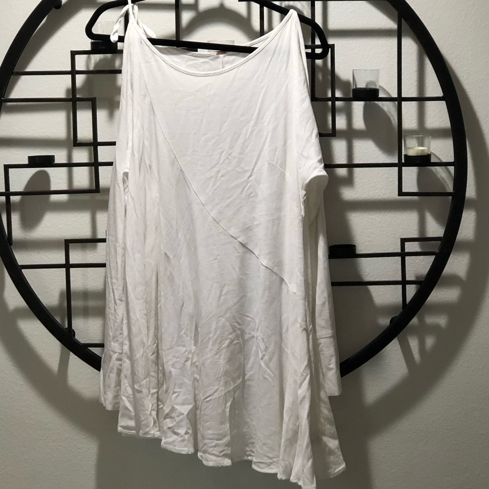 Free People White Long Sleeved Dress and or Top